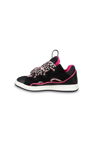 sneakers in pelle nero LANVIN KIDS | N30171M94